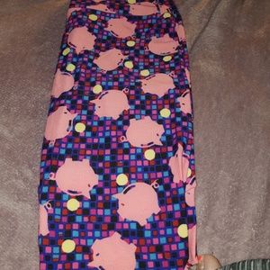 Lularoe os leggings piggy bank print